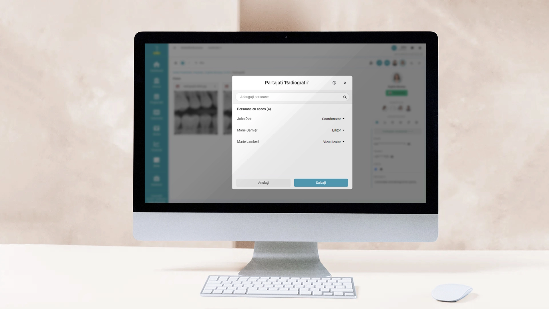 Permisiuni de Acces caracteristica aplicației software