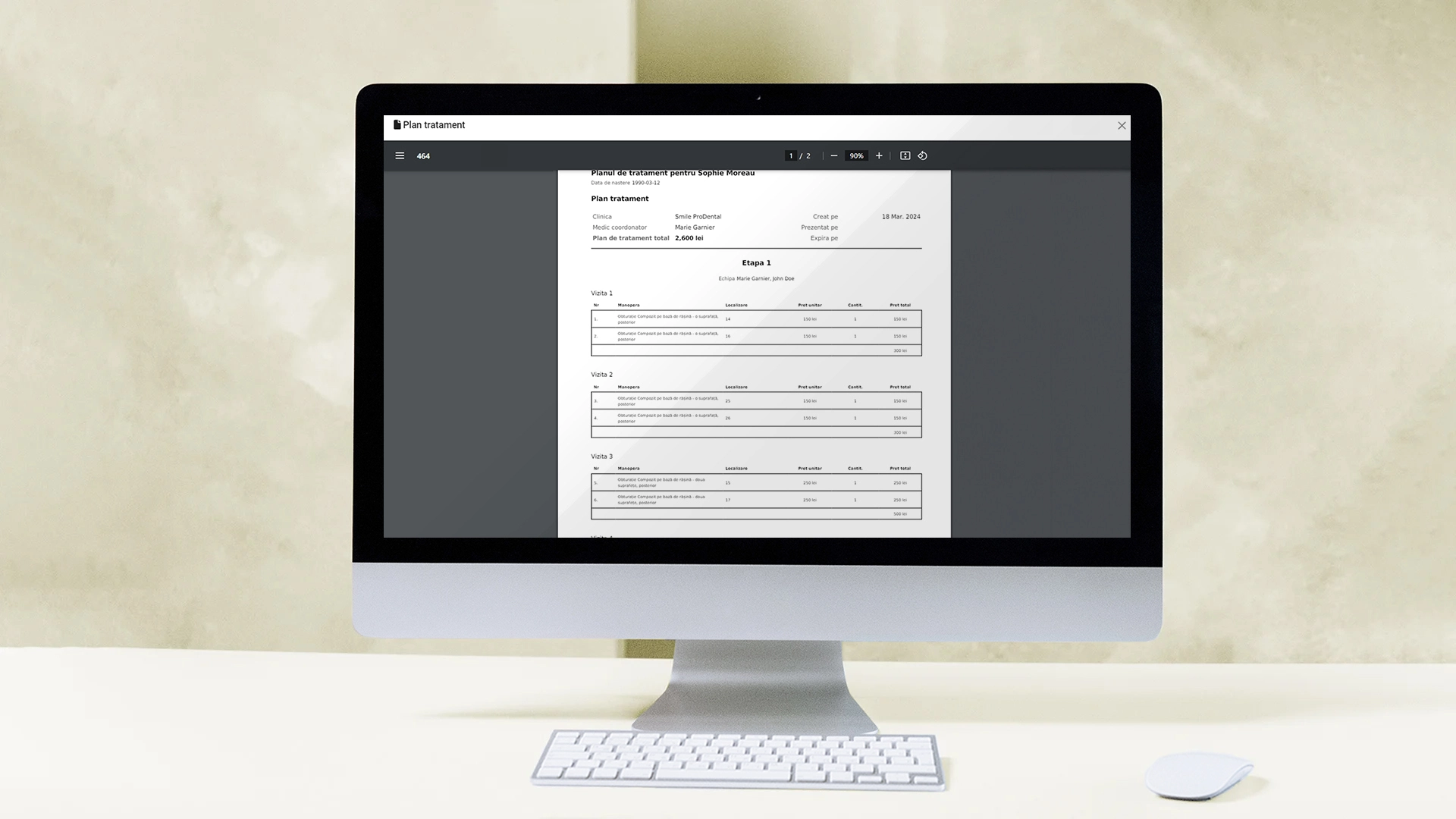Printare și Partajare Plan caracteristica aplicației software