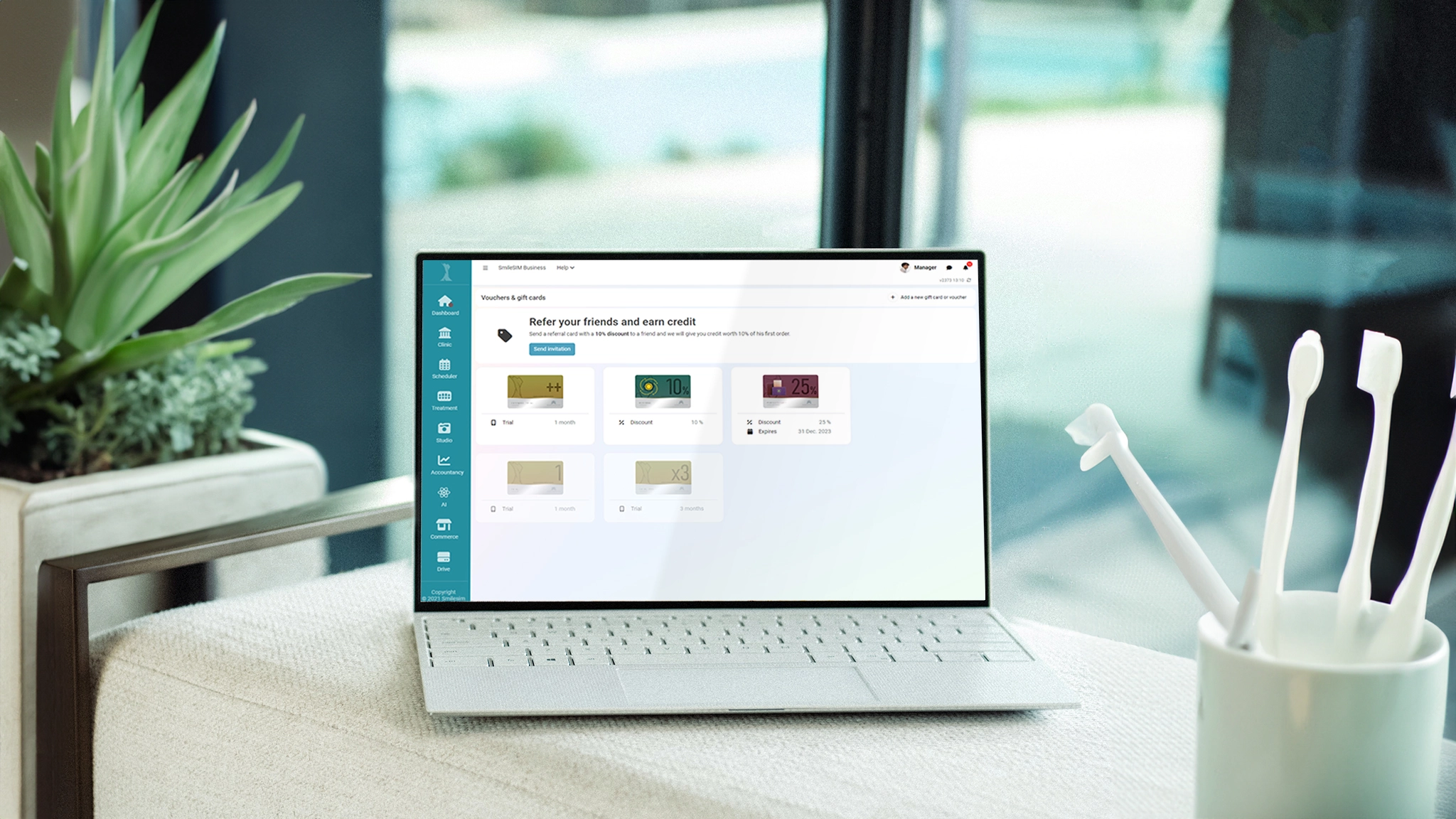 smilesim aplicatie software stomatologica actualizare 23-09-02 reducere pentru recomandare si credit